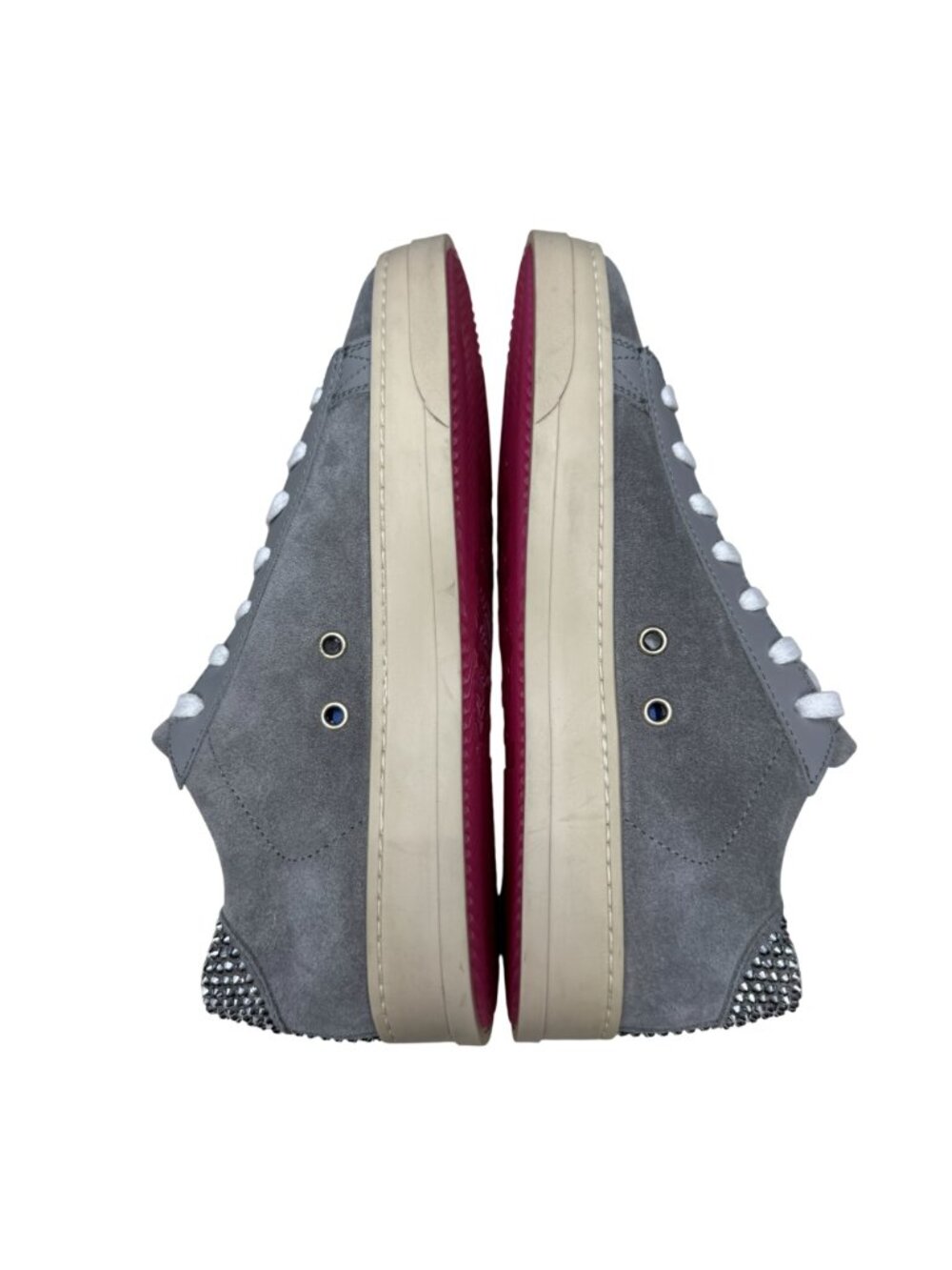 P448 Jack Crystal Embellished Suede Low-Top Women's Sneakers, Size 36 NWOB - Picture 6 of 10